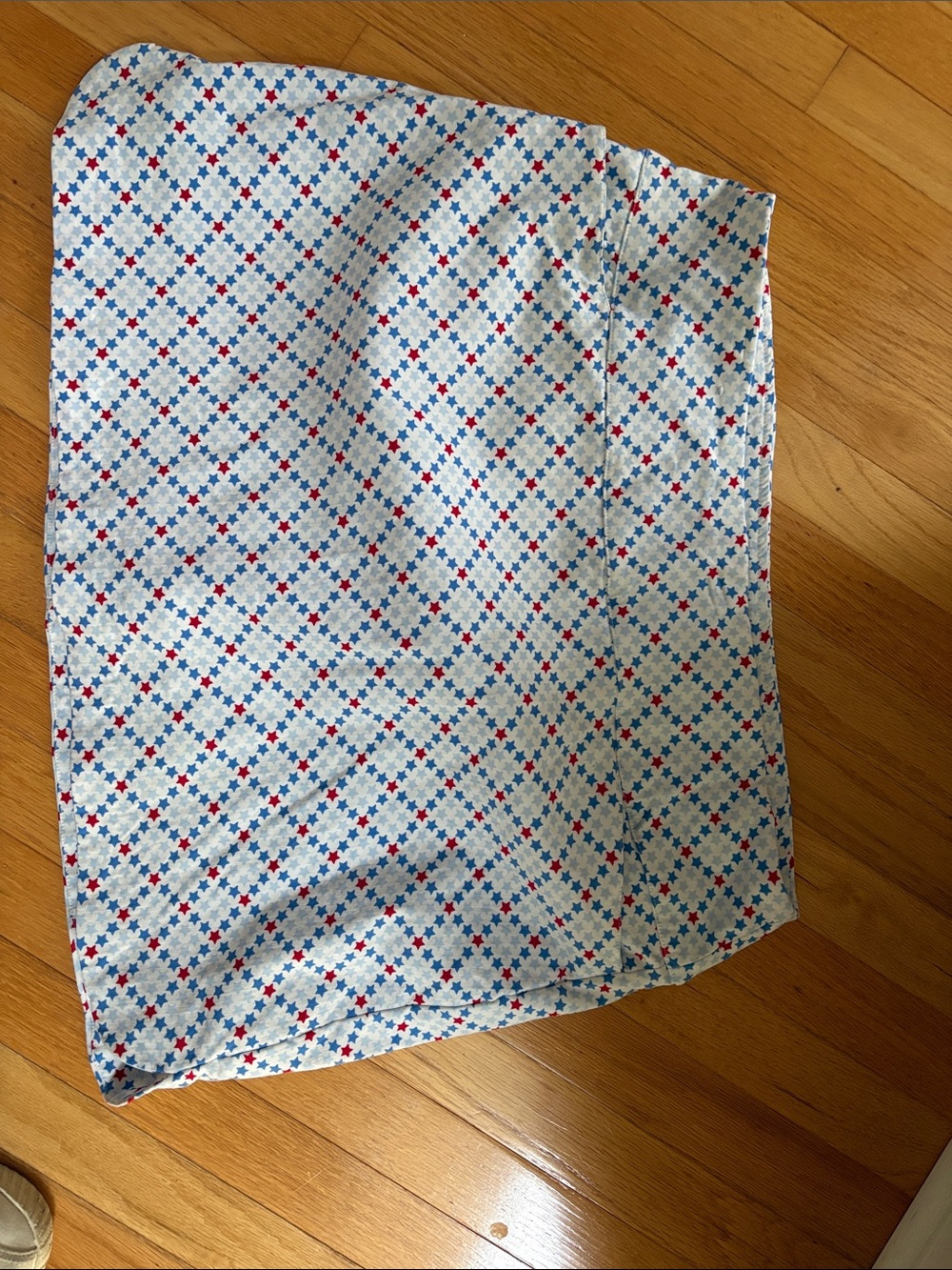 Lady Hagen White Mini Skort with Red & Blue Star Motif